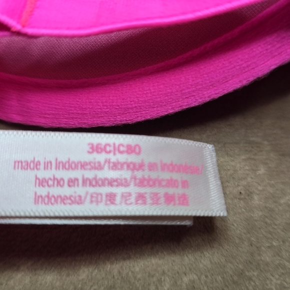 Victoria Secret PINK Bling Wear Everywhere Super Push Up Bra Size 36C - Picture 8 of 11